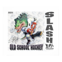 Slash Dinosaur Hockey posters by mudgestudios Slash Dinosaur Hockey posters