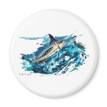 Slashing Marlin Jumping with Tuna magnets by OutDoorWorld Slashing Marlin Jumping with Tuna magnets