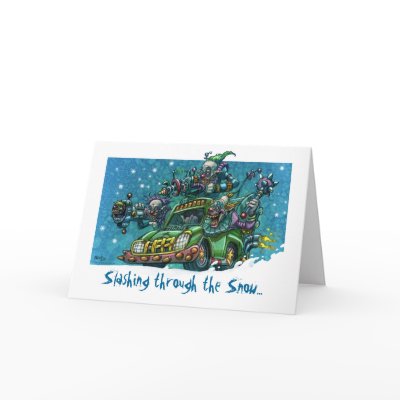 Slashing through the Snow Card by chiodobros