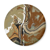 Slate - Abstract Art Fridge Magnet