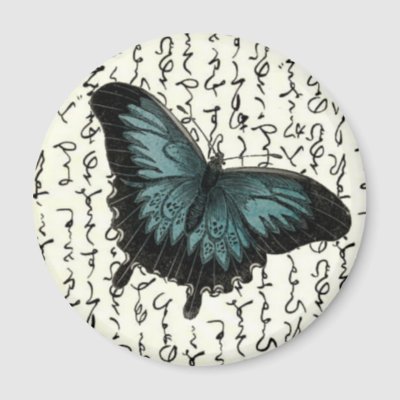 Blue Black Butterfly