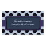 Slate blue Circles business cards