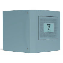 Slate Blue Mosaic Tile Frame - Customizable 3 Ring Binders
