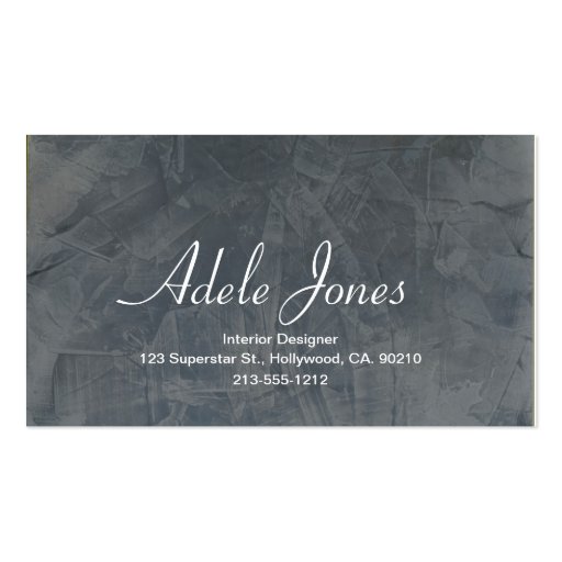 Slate Business Card (front side)