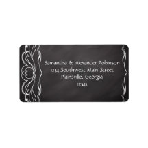 Slate Chalkboard Wedding Custom Address Label