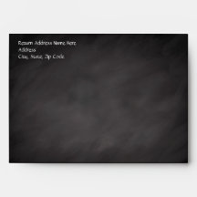 Slate Chalkboard Wedding Envelope