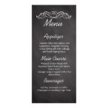 Slate Chalkboard Wedding Menu rack cards