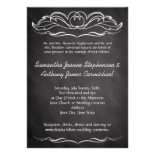 Slate Chalkboard Wedding Personalized Invite