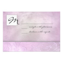 Slate Floral RSVP Invitation