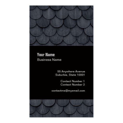 Slate Roof Tiler Slater Template Business Card