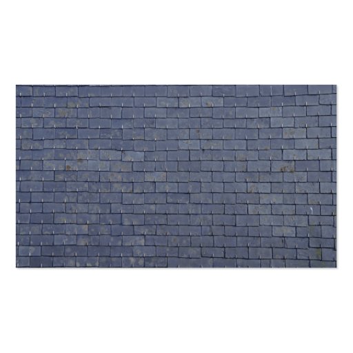 Slate Roof Tiles Close-Up Business Cards (back side)