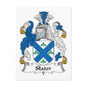 Slater Family Crest postcards