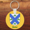 Slater Family Shield Keychain by NameShack Slater Family Shield Keychain