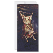Slaughtered Ox By Rembrandt Harmensz. Van Rijn (Be Custom Rack Card