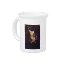 Slaughtered Ox by Rembrandt Harmenszoon van Rijn Beverage Pitcher