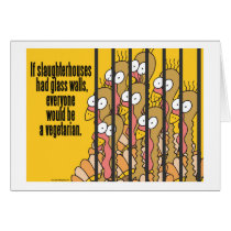 Slaughterhouses - Vegetarian, Vegan Greeting Card