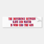Slave and Master Bumper Sticker