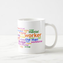 Slave Wordle Coffee Mug