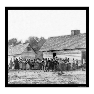 Slaves on Smith's Plantation in Beaufort, SC 1862 Poster by lc_civilwar