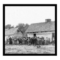 Slaves on Smith's Plantation in Beaufort, SC 1862 posters