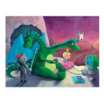 Slaying the dragon (It's hard) Post Card