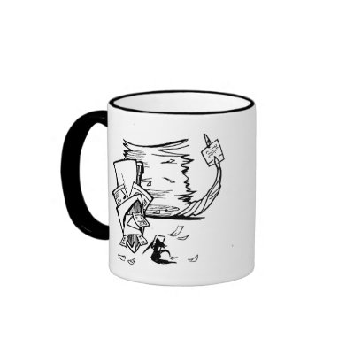 Slaying the Paperwork Monster Mug by mcahogarth