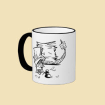Slaying the Paperwork Monster Mug mugs