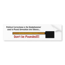 sldegehammerpoliticalcorrectness, Political Cor... Bumper Sticker
