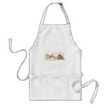 Sled Dog Pulling Sleigh Apron