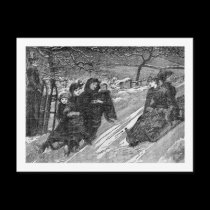 Sled race postcards