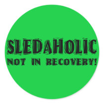 Sledaholic-Not In Recovery Stickers