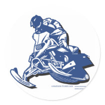 SLEDDER ROUND STICKER