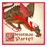 Sledding Dragon Custom Invitations