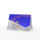 Sledding Elves Greeting Card