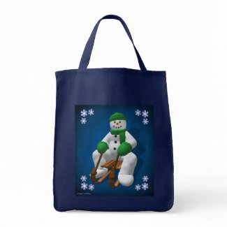 Sledding Snowman