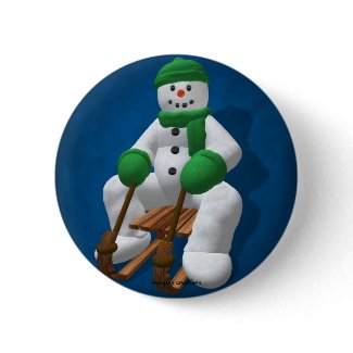 Sledding Snowman