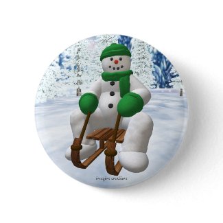 Sledding Snowman