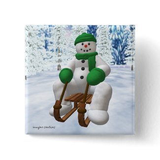 Sledding Snowman