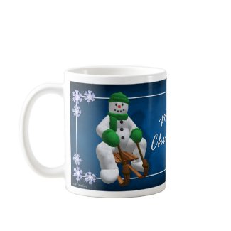 Sledding Snowman