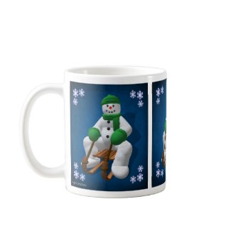 Sledding Snowman
