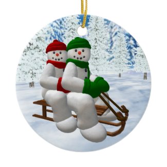 Sledding Snowmen