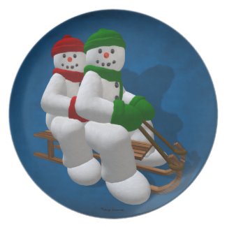 Sledding Snowmen