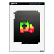 Sleek Ambulance iPad 3 Decal