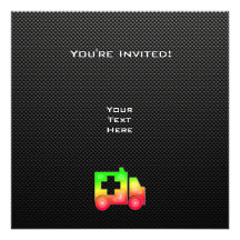 Sleek Ambulance Personalized Invitation