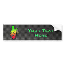 Sleek Boxing Bumper Sticker
