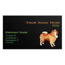 Sleek Chow Chow Business Cards