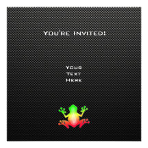 Sleek Frog Personalized Invites