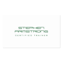 Sleek futuristic consultant evergreen professional business cards