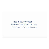 Sleek futuristic consultant navy blue professional business cards