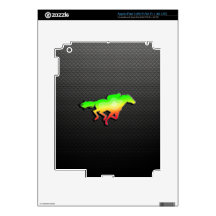 Sleek Horse Racing Decals For iPad 3